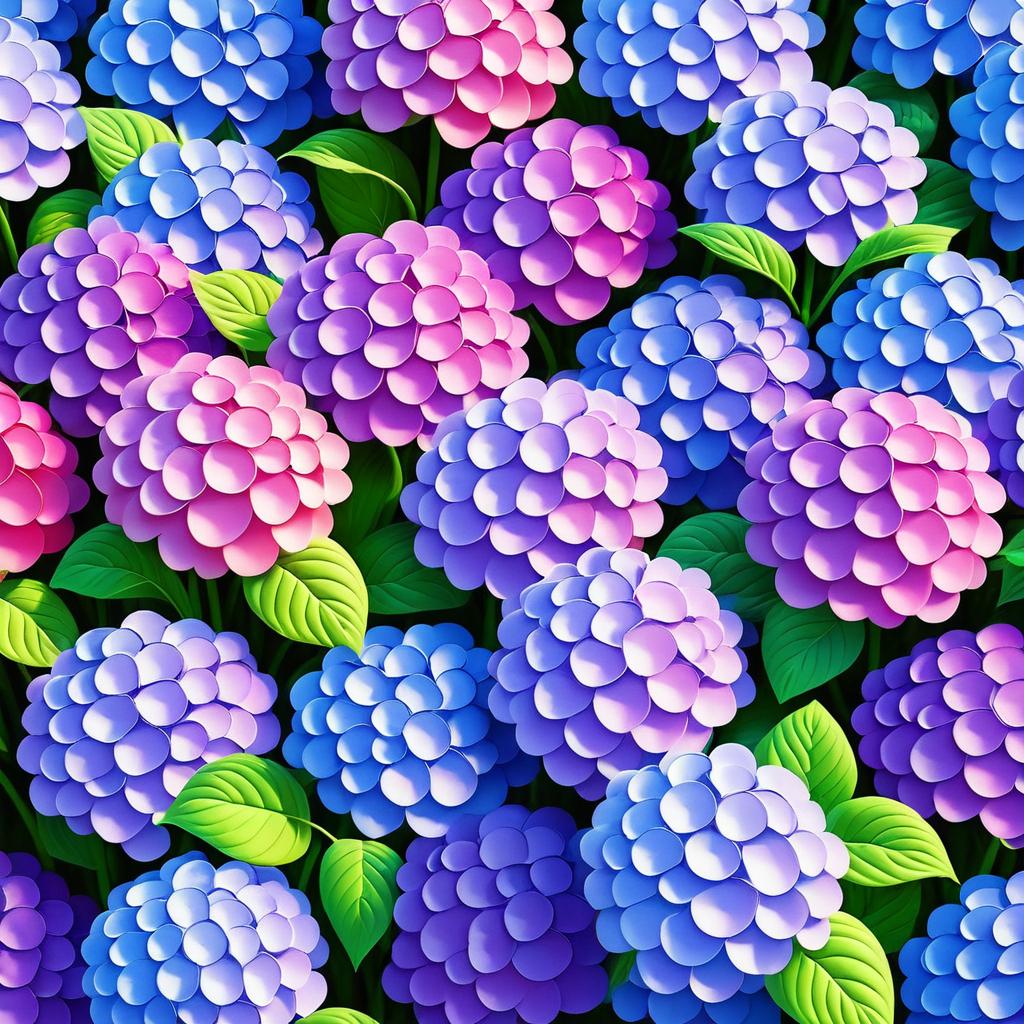 Whimsical Cupcake-Shaped Hydrangea in Bloom