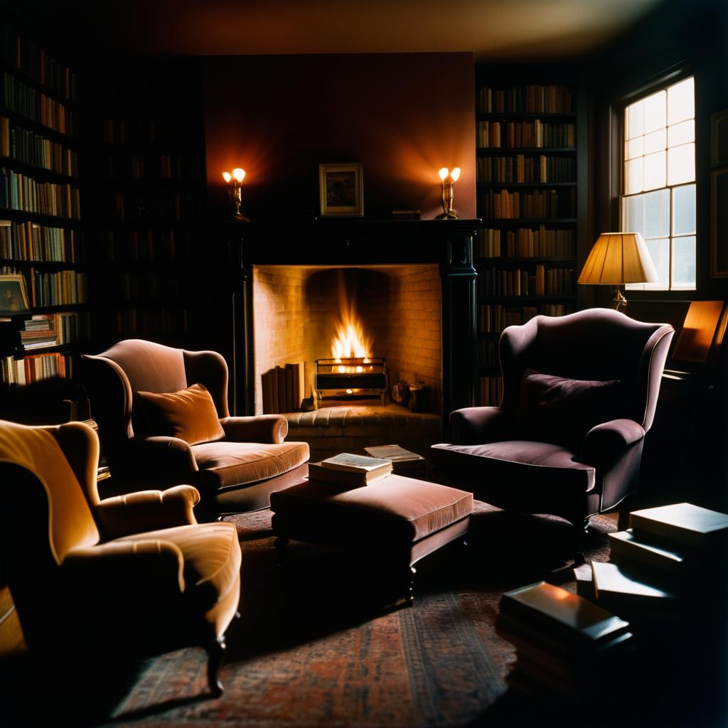 Cozy Chiaroscuro Interior with Fujifilm