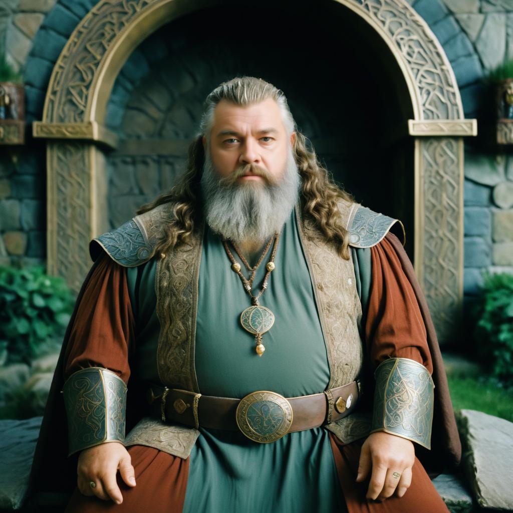 Majestic Portrait of a Dwarven King