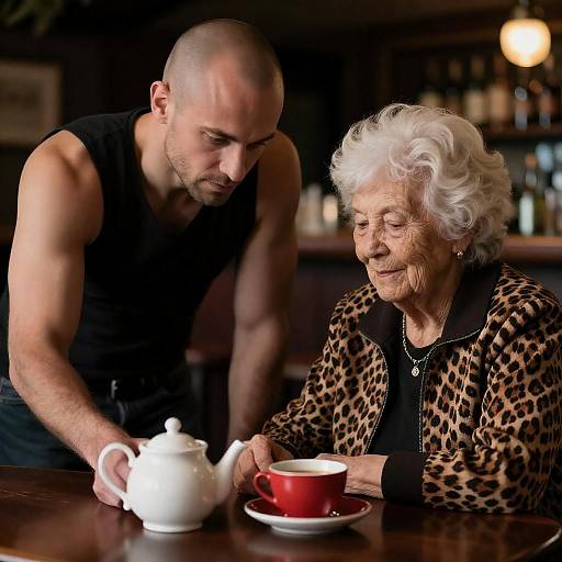 Leopard Jacket and Teapot Conversation