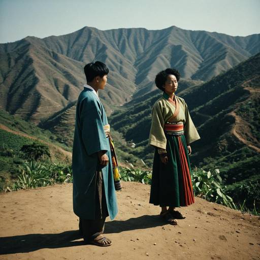 Cultural Contrast: Korean and Ethiopian Portraits