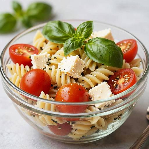 Vibrant Chunky Pasta Salad Close-Up