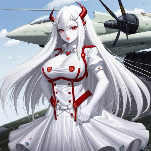 Illustration of Airfield princess, kantai collection in the style of Ah-lyong lee