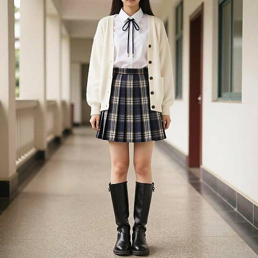 Stylish Western School Girl Outfit