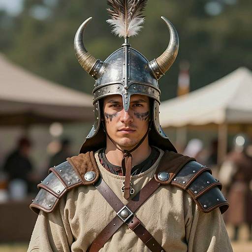 Photorealistic Genji Viking Armor Portrait