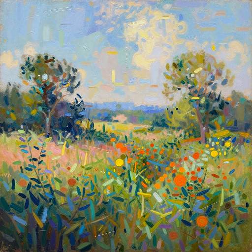 Surreal AI Landscape Impressionism