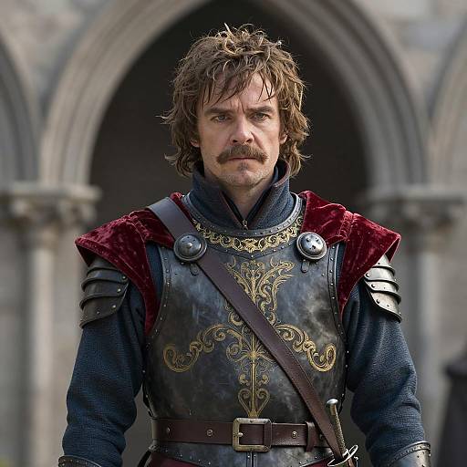 Medieval Knight in Ornate Armor