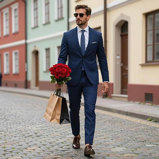 Sophisticated Urban Stroll in Style