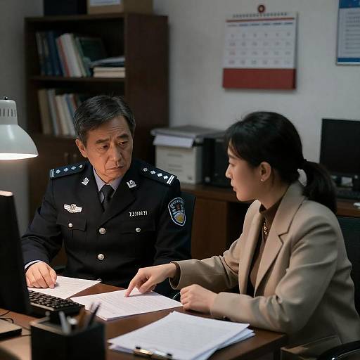 Tired Conversations in a Dim Office