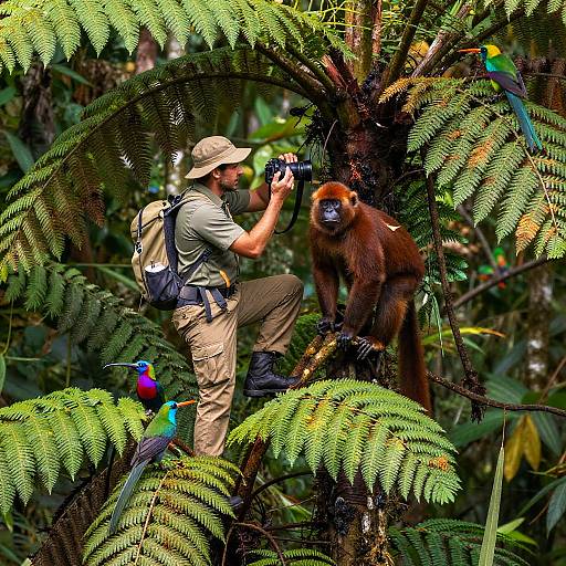 Canopy Ranger Monitoring Elusive Primates