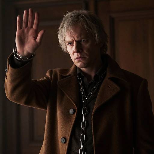 Sinister Figure in Soft Light