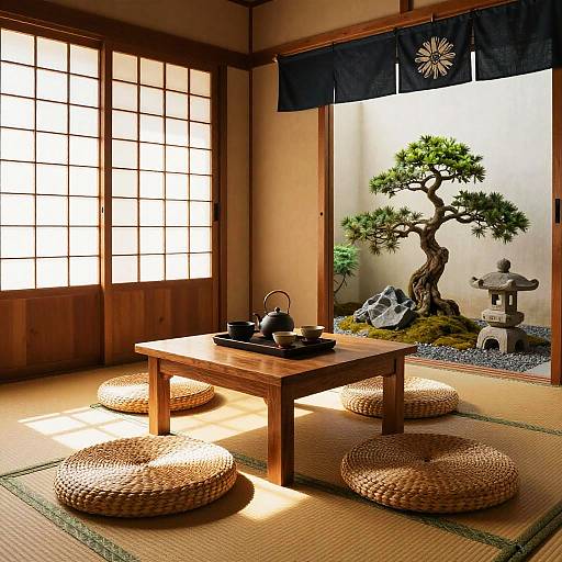 Cozy Japanese Traditional Living Room