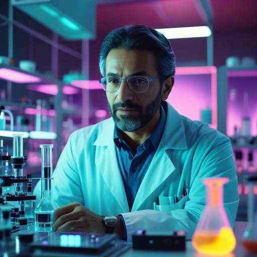 Middle Eastern Scientist in Modern Laboratory