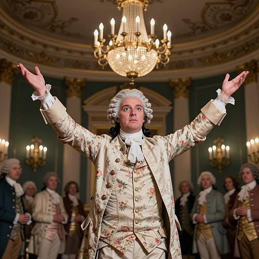 Elegant 18th-Century Ballroom Scene