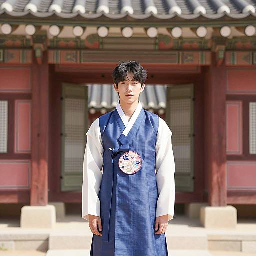 Bluey Costume on Young Asian Man