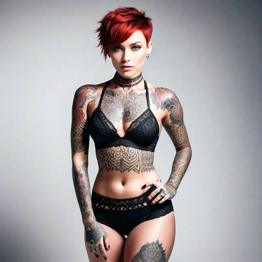 Fierce Glamour: Red-Haired Woman Portrait Fierce Glamour: Red-Haired Woman Portrait