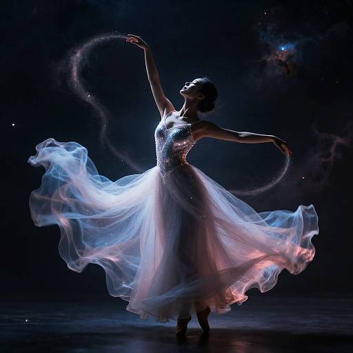 Ethereal Nebula Dancer in Space