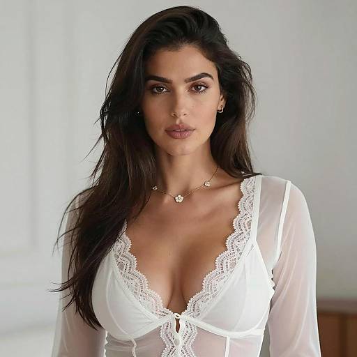 Elegant Portrait of a Woman in Lace