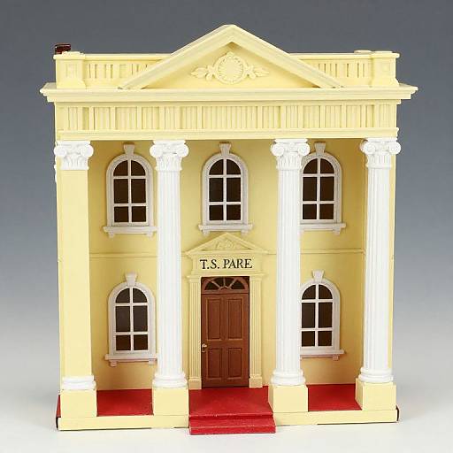 Vintage Neo-Classical Dollhouse Room Box