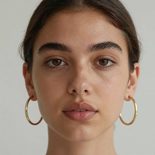 Stunning Close-Up Portrait of Young Woman