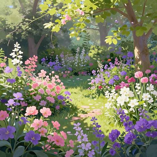Hyper-Realistic Tranquil Garden View