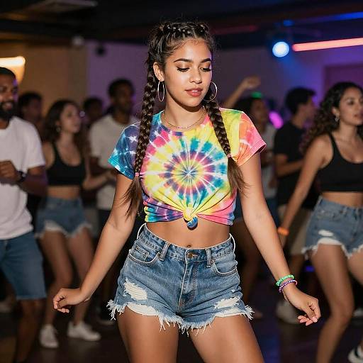 Energetic Dance Scene with Confident Woman