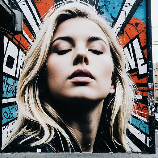 Artistic Street Photo of a Dreaming Girl