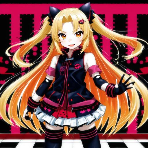 Illustration of Akatsuki uni, uni create in the style of Hi you (flying bear)