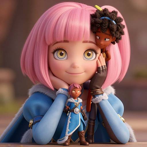 Romantic Couple with Detailed Features