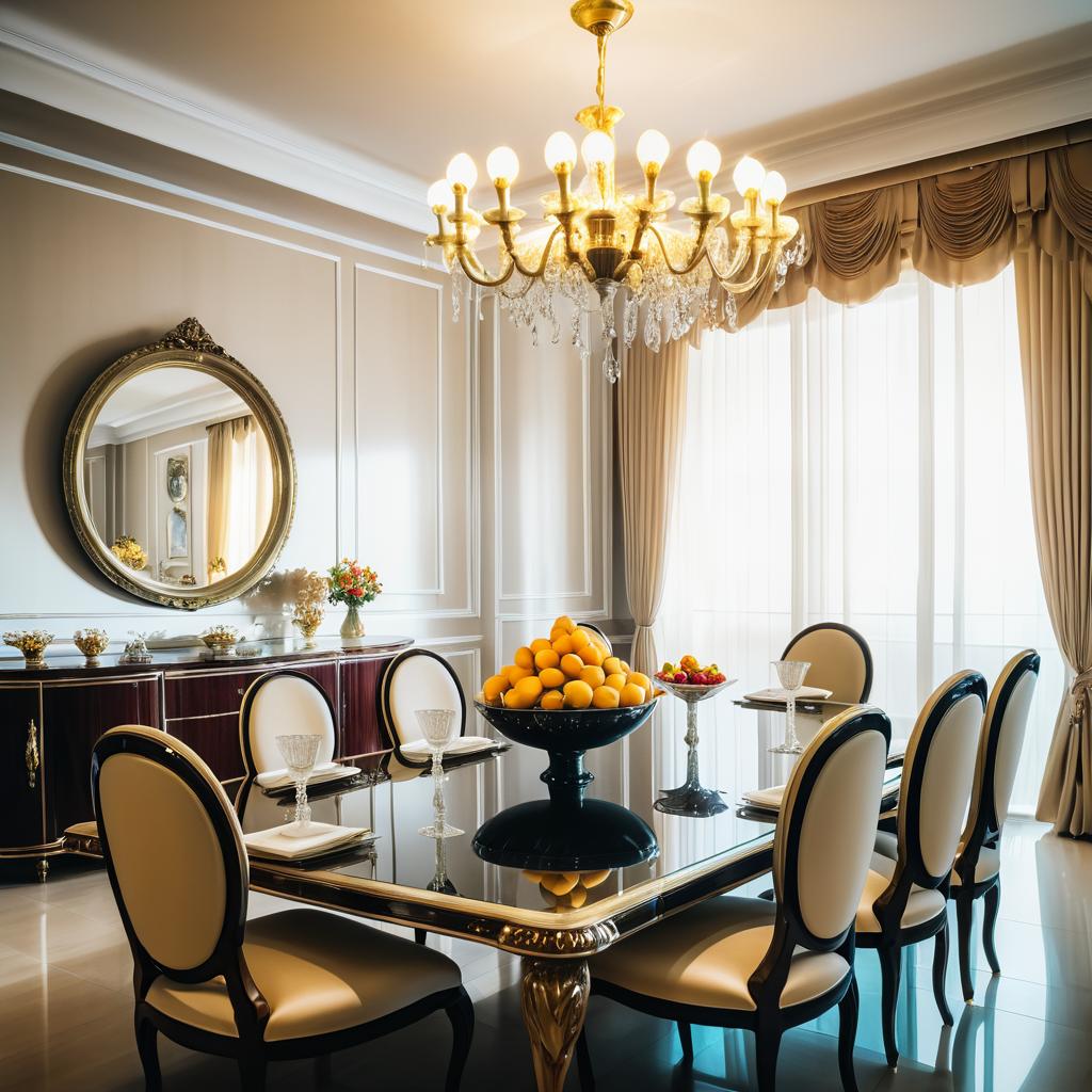 Elegant Dining Room Film Photography