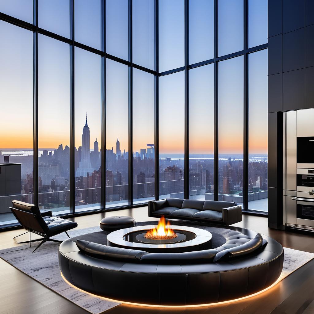 Sleek New York City Penthouse Doodle