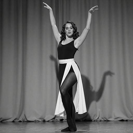 Elegant Black-and-White Dance Photography