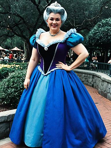 Woman in Disney Ursula Costume