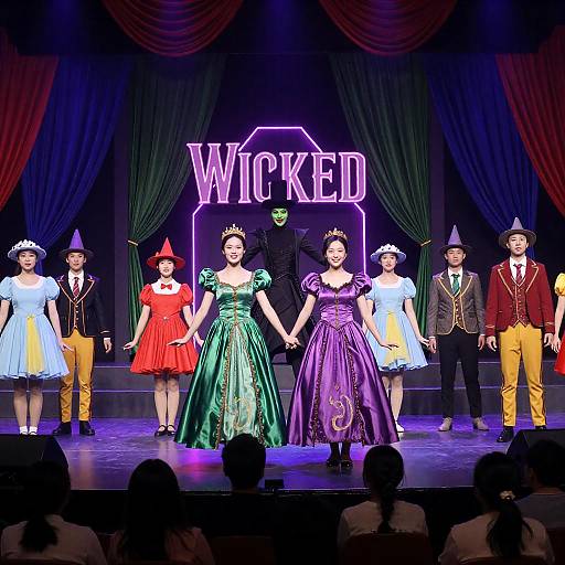 Enchanting Halloween Stage Performance