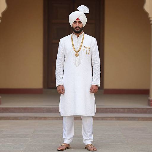 Elegant White Jodhpuri Wedding Suit