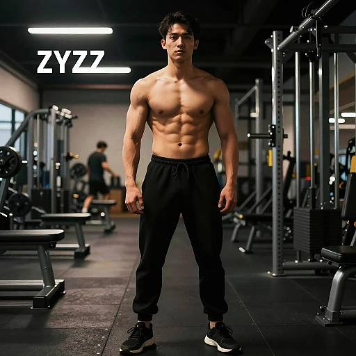 Zyzz Height Comparison in Gym