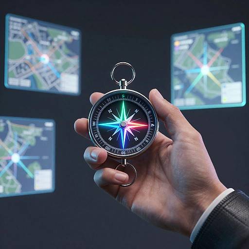 Futuristic Compass in Augmented Reality