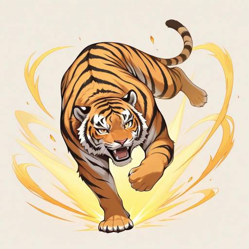 Intriguing South China Tiger in Dynamic Pose Intriguing South China Tiger in Dynamic Pose