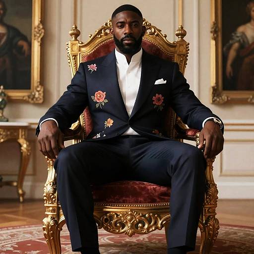 Baroque Fashion Portrait: Idris Elba Style