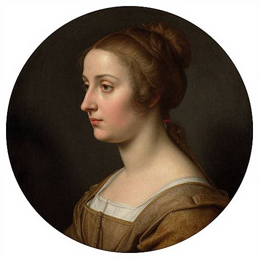 Young Woman Profile by Jacopo Palma