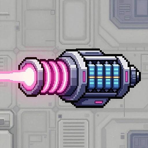 Futuristic EMP Pulse Emitter Sprite