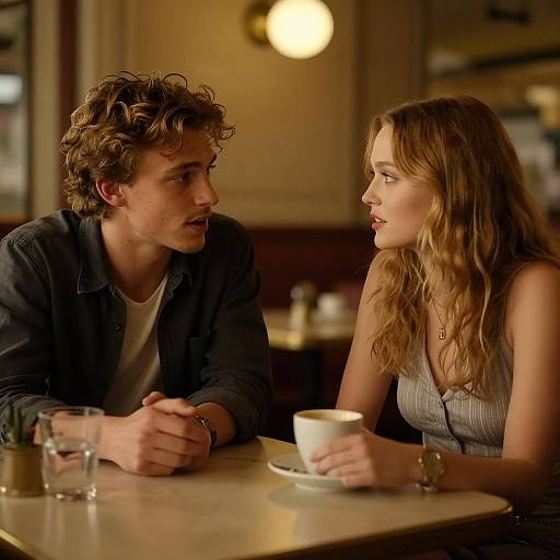 Cozy Vintage Café Portrait