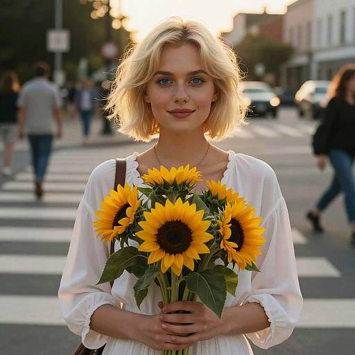 Cinematic Portrait of Blonde Woman