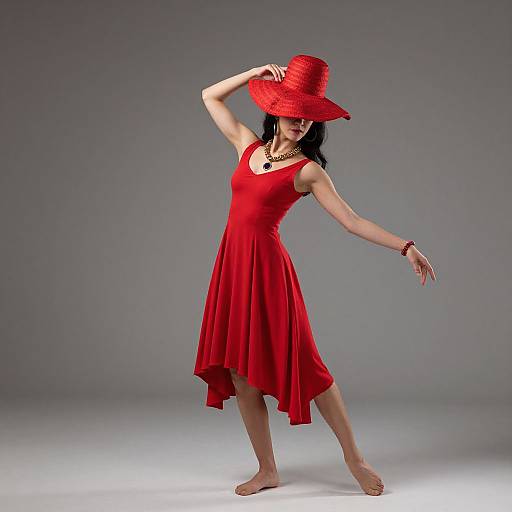 Realistic Solo Dance Costume Portrait