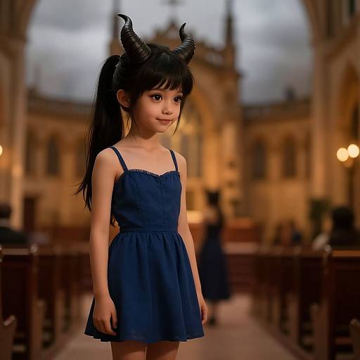 Photorealistic Petite Succubus at Concert