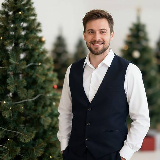 Realistic Solo Male Christmas Party