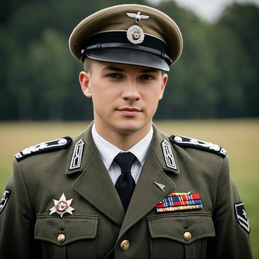 Young Man in German Military Uniform