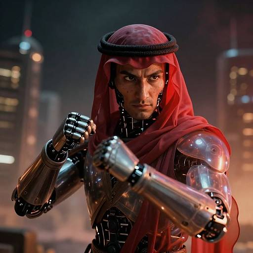 Elysium Cyborg Samurai Portrait