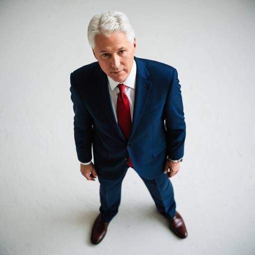 Elegant Portrait of Bill Clinton Inspired Style