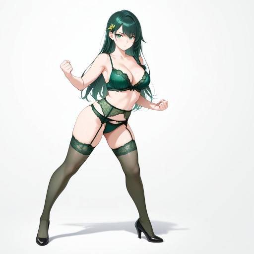 Elegant Lady in Lingerie and Lace Elegant Lady in Lingerie and Lace